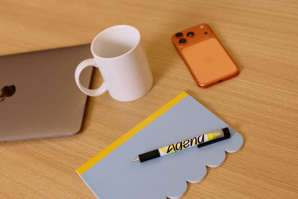 Agend team member working at a desk